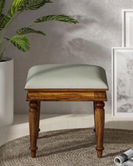 Wooden Seating Stool In Scratch Resistant Provincial Teak