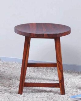 Wooden Stool Pure Teak Wood With Natural Polish