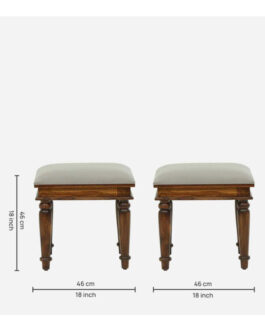 Wooden Seating Stool In Scratch Resistant Provincial Teak